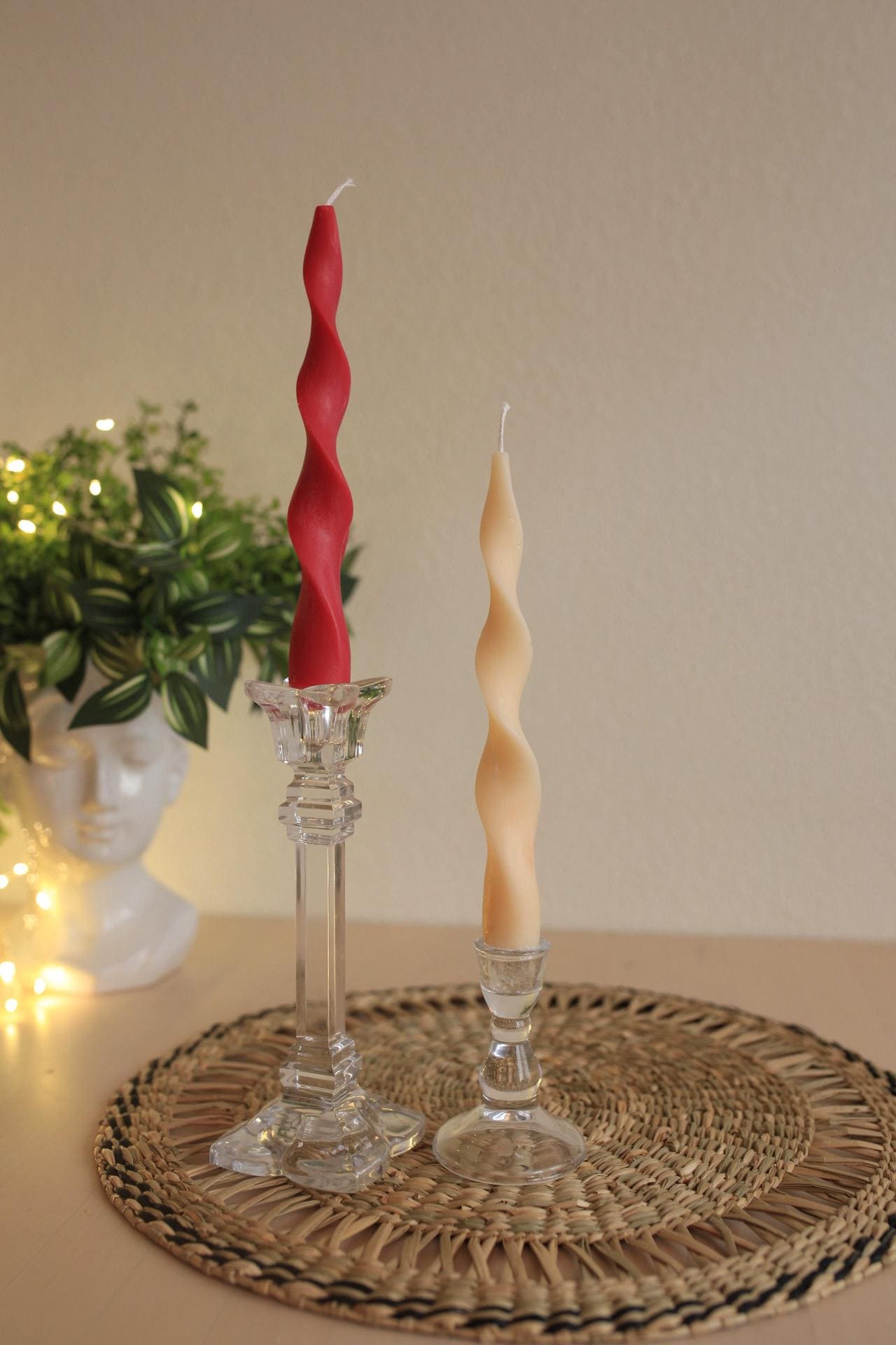 Summer Beeswax Taper Candles — Set of 5 7