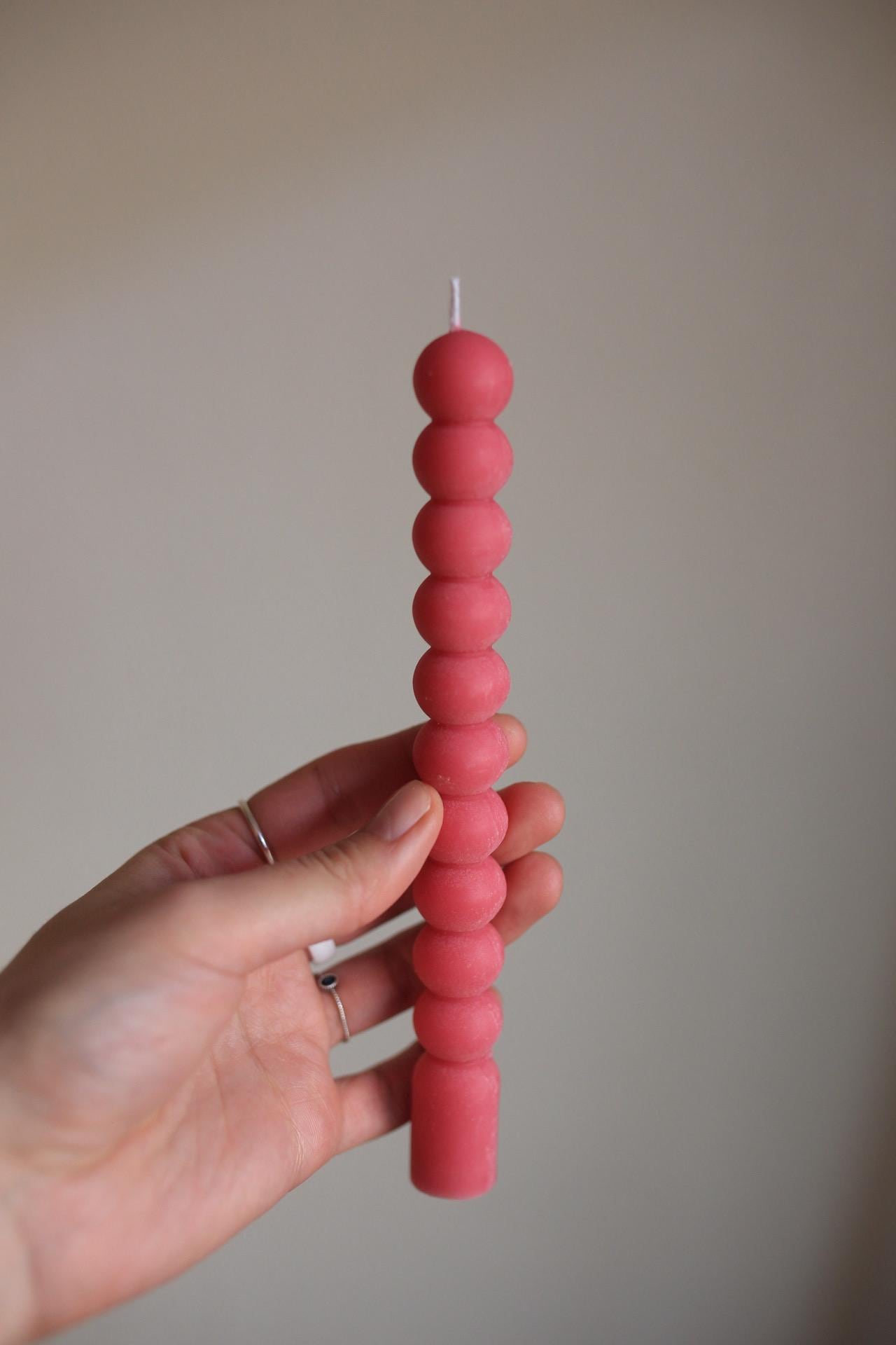 Summer Beeswax Taper Candles — Set of 5 2