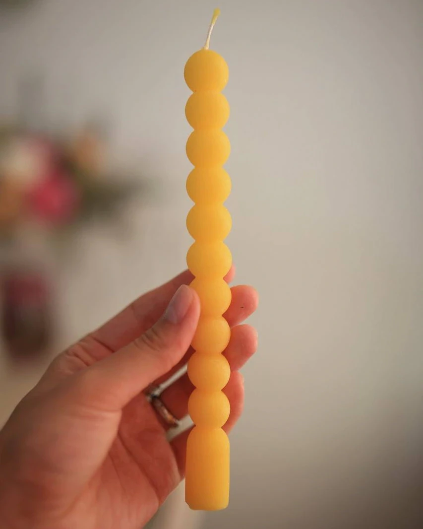 Autumn Nature Beeswax Candles — Set of 5 3
