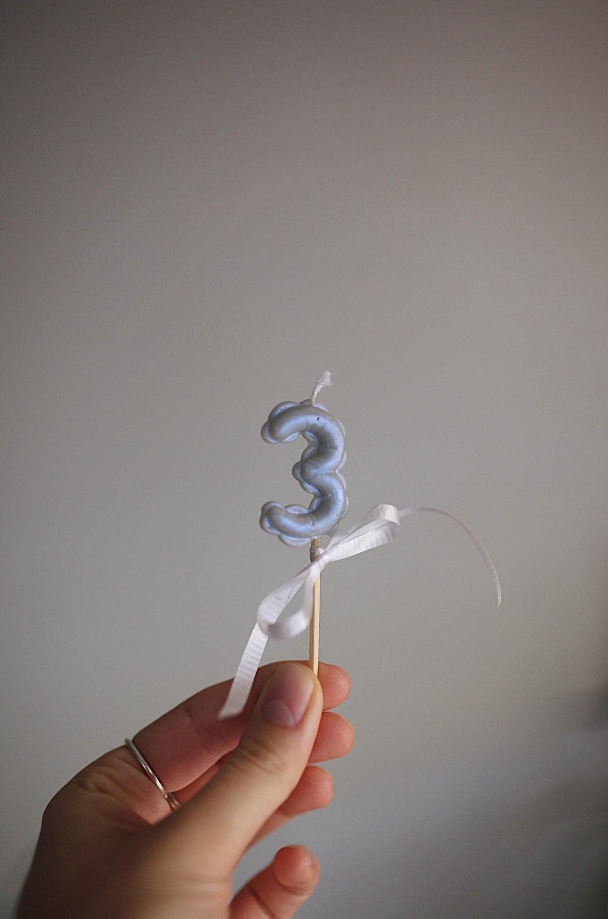 Metallic Beeswax Number Candle for Birthday Cakes 5