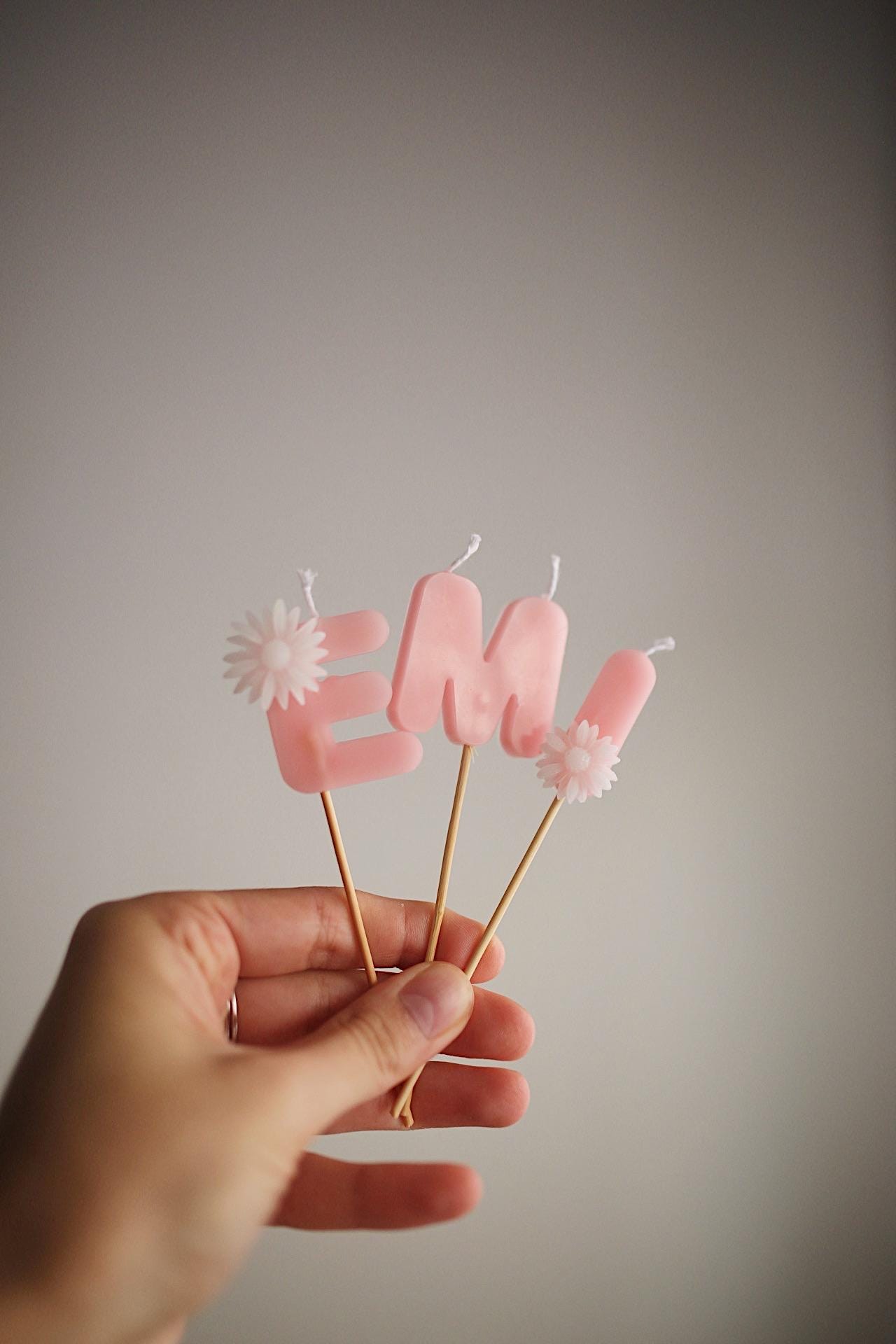 Beeswax Candles for Birthday Cakes, Eco-Friendly Candles, Number Candles, Cake Decoration, letter candles 1