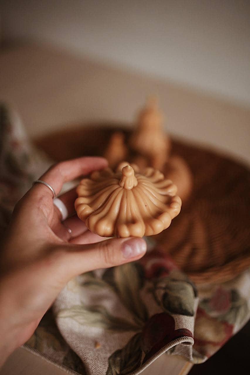 Beeswax Pumpkin Candle Set — 4 Shapes 2