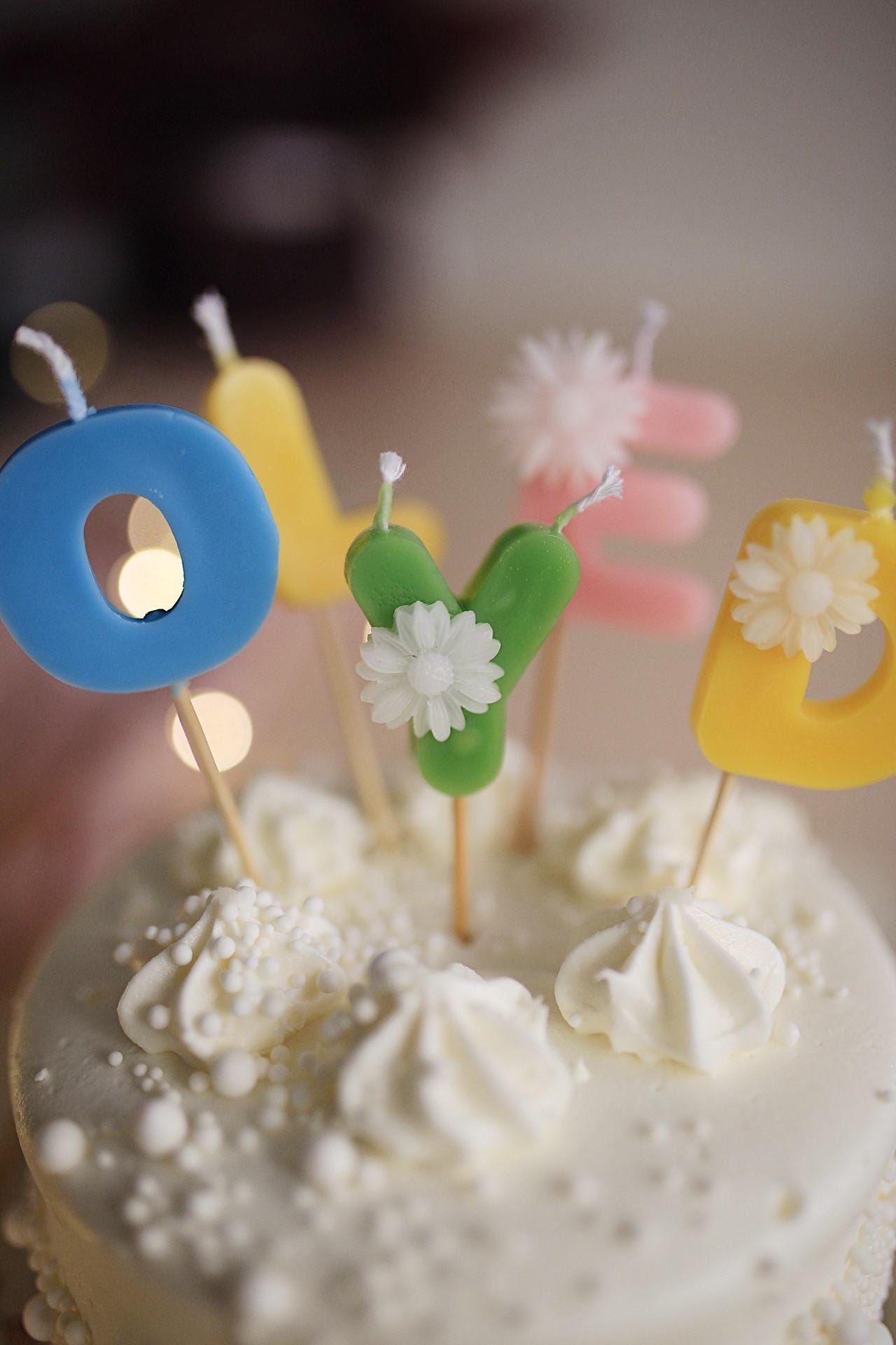 Beeswax Candles for Birthday Cakes, Eco-Friendly Candles, Number Candles, Cake Decoration, letter candles 7