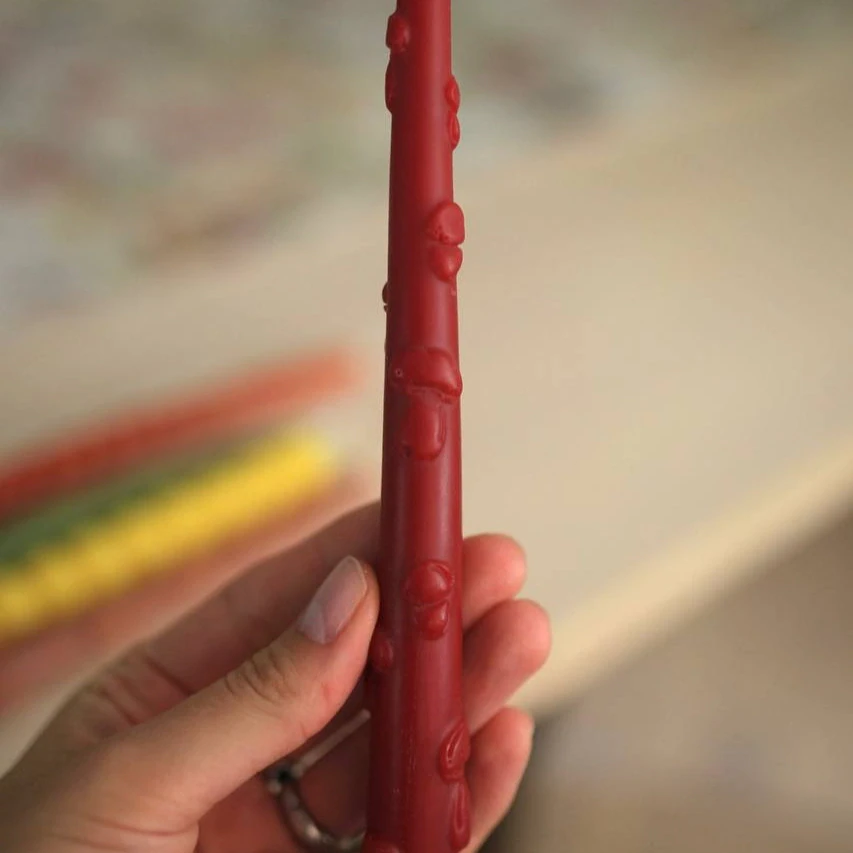 Autumn Nature Beeswax Candles — Set of 5 2