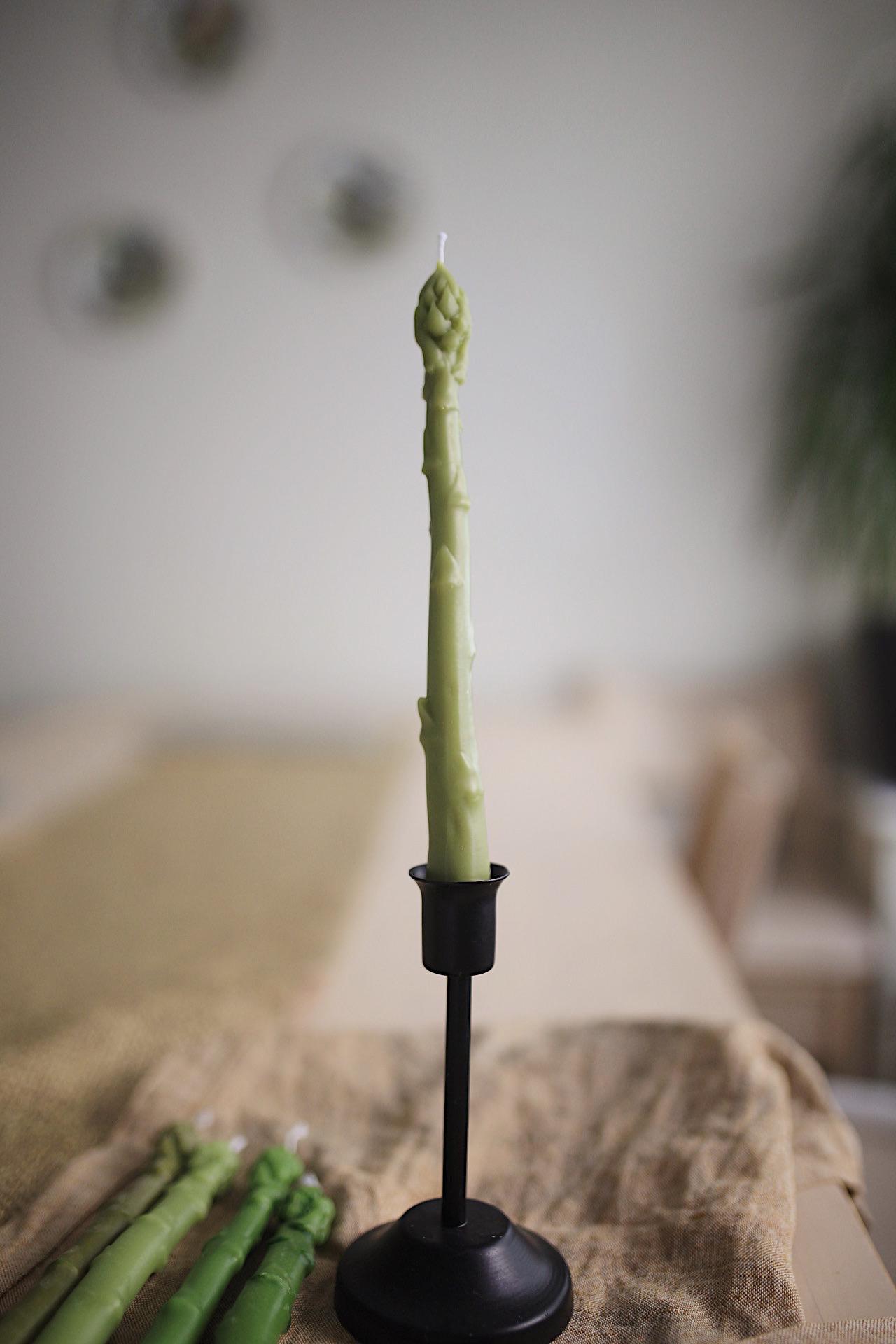 Vegetable Beeswax Taper Candles — Set of 5 9
