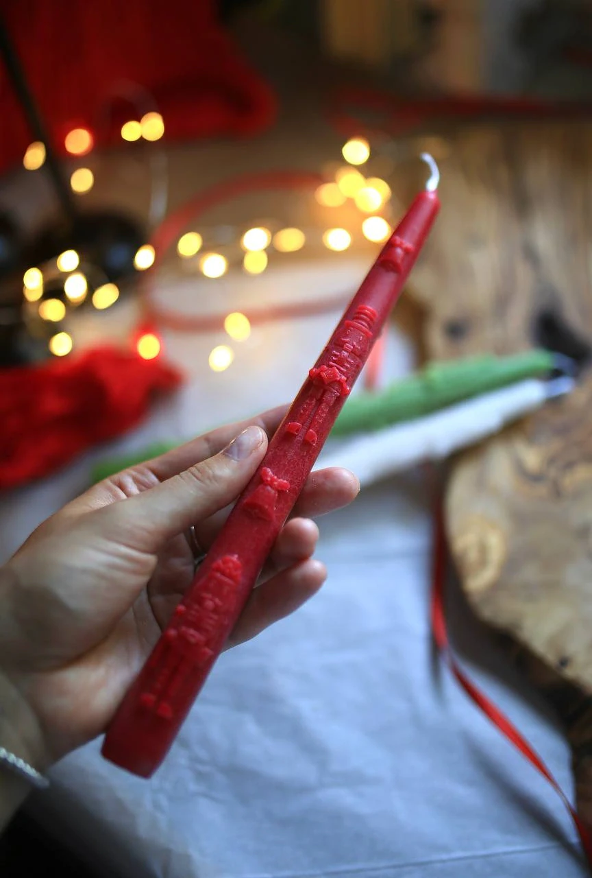 Handmade Beeswax Nutcracker Candle 4