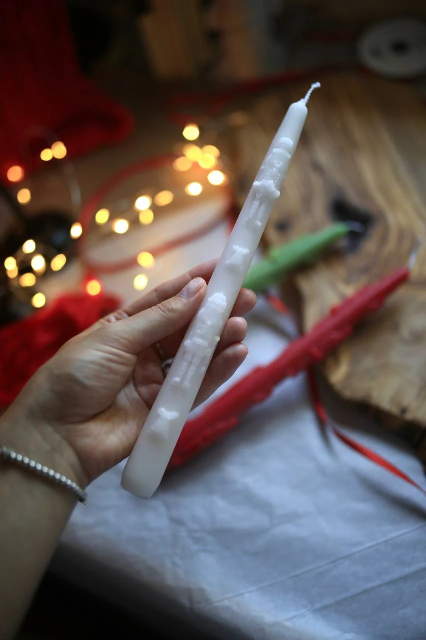 Handmade Beeswax Nutcracker Candle 3