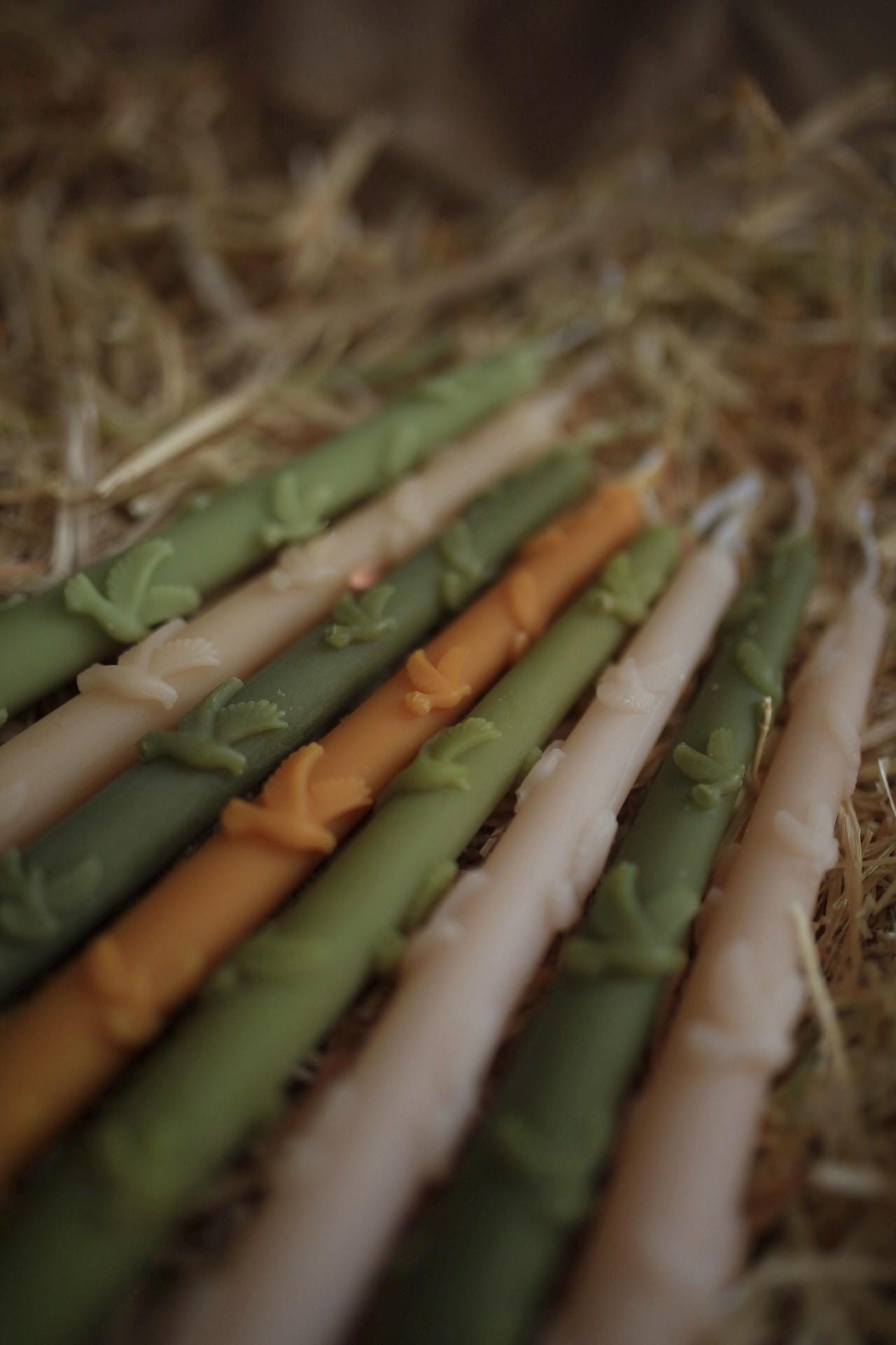 Bird Beeswax Taper Candle 4